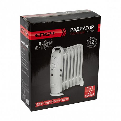 Масляный обогреватель Engy EN-1707, 7 секций, 700 Вт фото