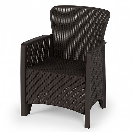 Кресло Альтернатива Ротанг Лайт, 62 x 58,5 x 85 см, мокко фото