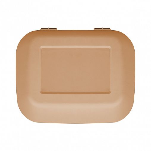 Контейнер для мусора Spin&Clean Step, с педалью и внутренним ведром, 15 л, кофейный фото