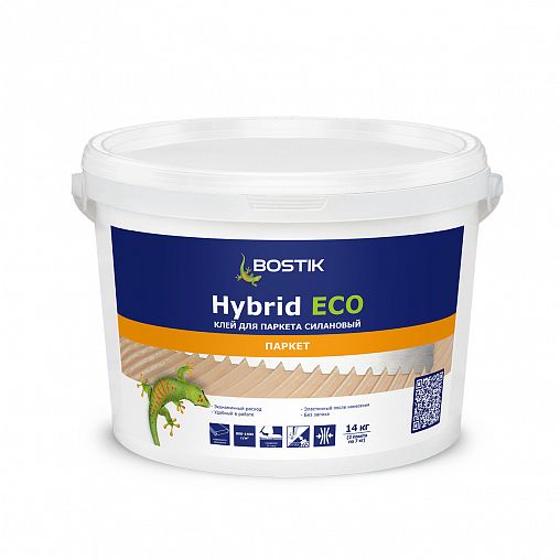 Клей для паркета Bostik Hybrid ECO однокомпонентный, гибридный, 14 кг фото