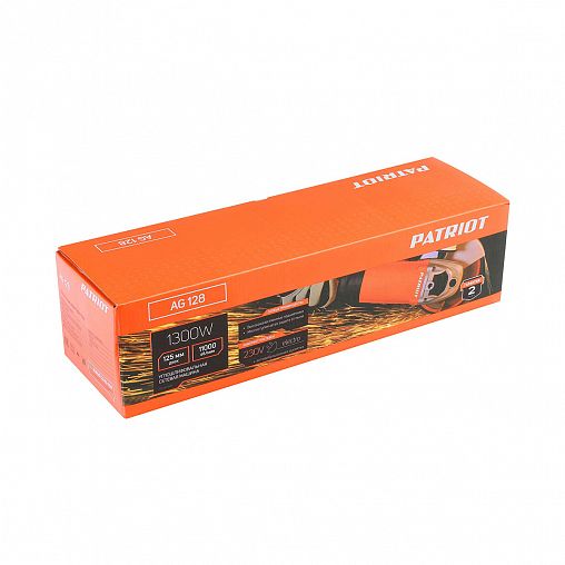 Угловая шлифмашина Patriot AG 128, 1300 Вт, D 125 мм фото