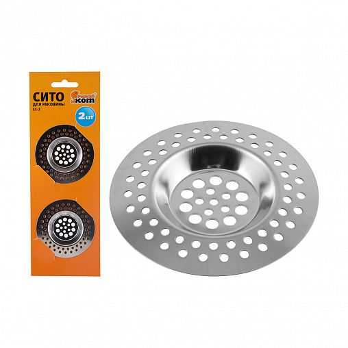 Сито для раковины Рыжий кот SS-2, d 7,2 см, 2 шт фото