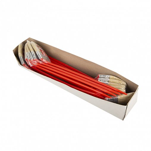 Кисть радиаторная Кедр №2,5, смешанная щетина, пластиковая ручка, 63 мм фото