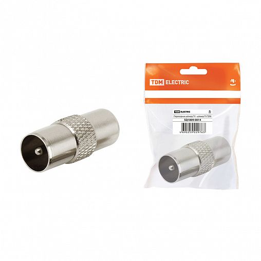 Переходник для TV Tdm Electric, штекер TV - штекер TV фото