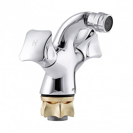 Смеситель для биде Профсан ПСМ-930-38, двухвентильный, хром фото