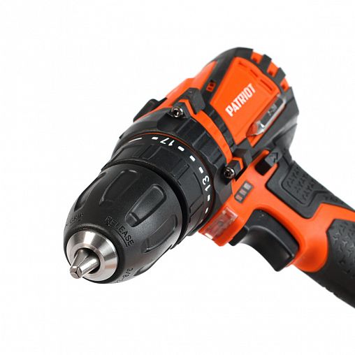Дрель-шуруповерт аккумуляторная Patriot BR 201UES, 20 В, 2 x 2 Ач Li-ion, с 2 АКБ и ЗУ фото