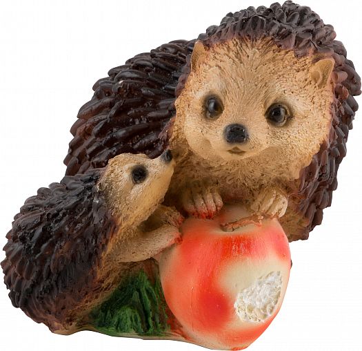 Фигурка садовая Park Ежики с яблоком, 18 x 16 x 14 см фото
