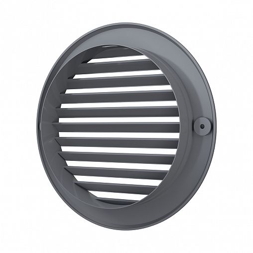 Решетка вентиляционная Era Streetline 12РКН сер, пластиковая, с фланцем D 125 мм, D 161 мм фото
