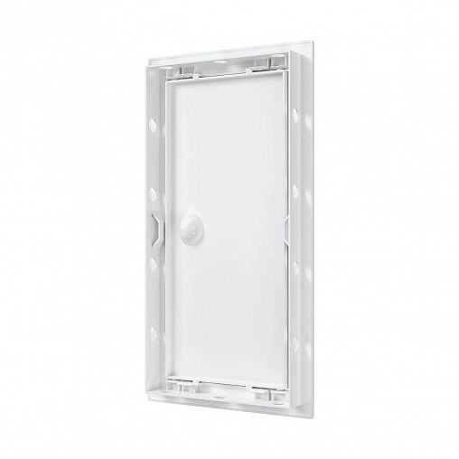 Люк-дверца ревизионная Evecs Л1530Р, ABS-пластик, с ручкой, с фланцем 146 x 296 мм, 168 x 318 мм фото