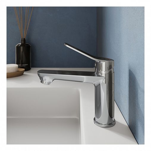 Смеситель для раковины с коротким изливом Milardo Enjoy, глянцевый хром фото