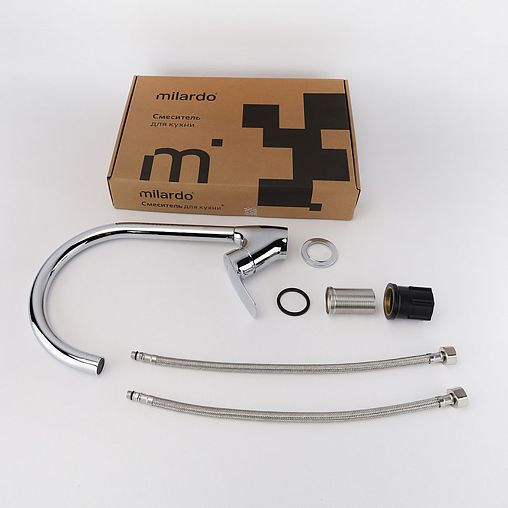 Смеситель для кухни Milardo Rora RORSB0JM05, глянцевый хром фото
