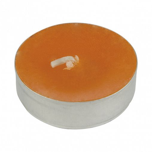 Свечи чайные Kukina Raffinata, с ароматом апельсина, оранжевые, 6 шт фото