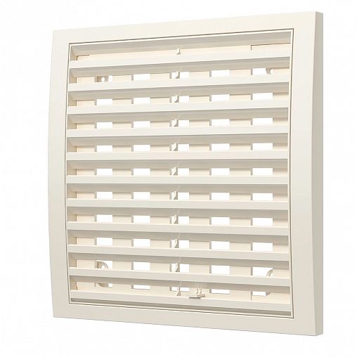 Разъемная регулируемая вентиляционная решетка Era 2020РРПН Ivory, пластиковая, 200 x 200 мм фото