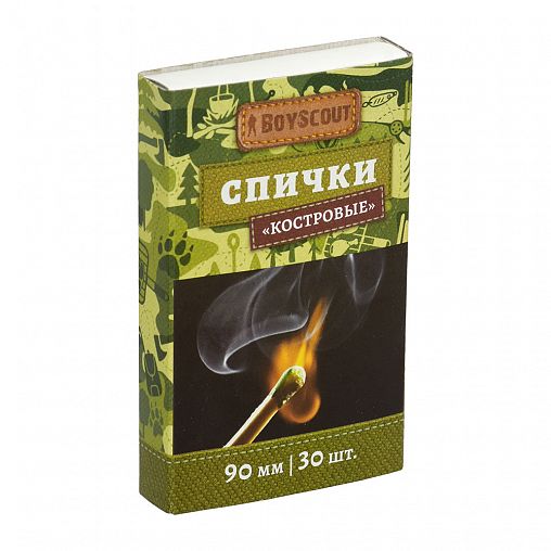 Спички для костра Boyscout 61029, 90 мм, упаковка 30 шт фото