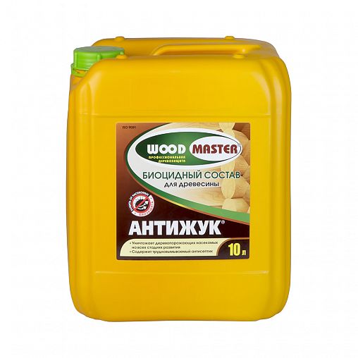 Биоцидный состав для дерева Woodmaster Антижук, 10 л фото