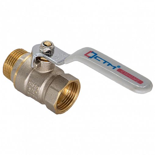 Кран шаровой латунный СТМ Стандарт, 1", внутренняя/наружная резьба, ручка фото