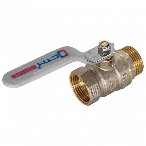 Кран шаровой латунный СТМ Стандарт, 1", внутренняя/наружная резьба, ручка фото