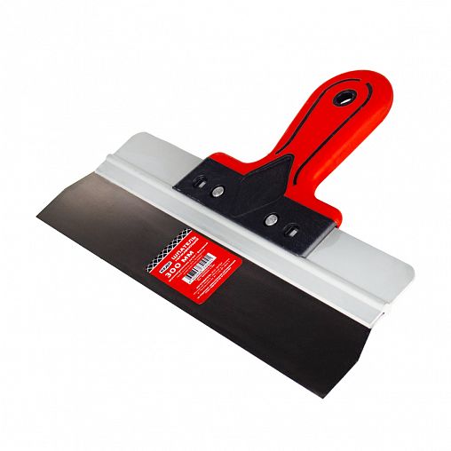 Шпатель фасадный Кедр, нержавеющая сталь, двухкомпонентная ручка, 300 мм фото