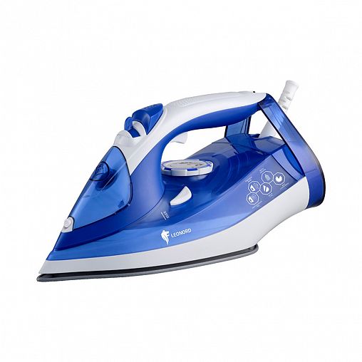 Утюг Leonord LE-1801, 3000 Вт, подошва керамическая, бело-синий фото