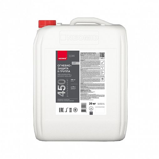 Огнебиозащитный состав для дерева Neomid 450, 2 группа, 20 кг фото