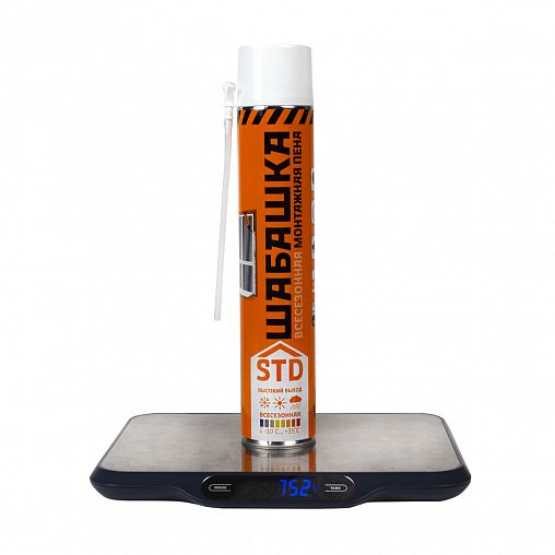 Бытовая монтажная пена Шабашка STD, всесезонная, 610 мл фото