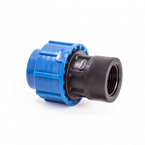 Муфта компрессионная для ПНД труб Lammin, внутренняя резьба, 20 x 1" фото