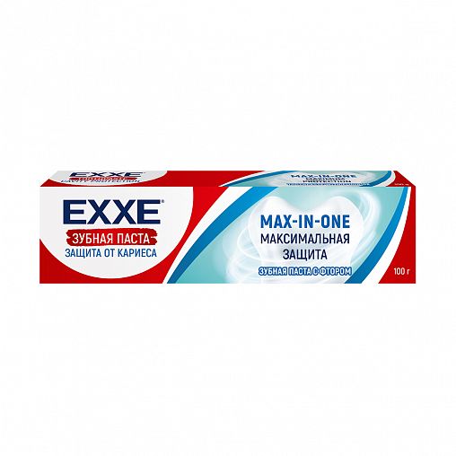 Зубная паста EXXE Максимальная защита от кариеса Max-in-one, 100 г фото