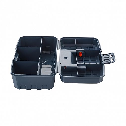 Органайзер для хранения Blocker Techniker, с отсеками, 23,6 x 13,1 x 8,4 см, серо-оранжевый фото