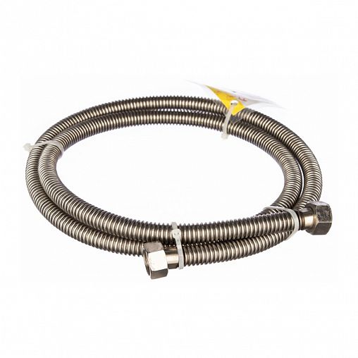 Сильфонная подводка для газа из нержавеющей стали Elka 1/2", 500 см, гайка-гайка фото
