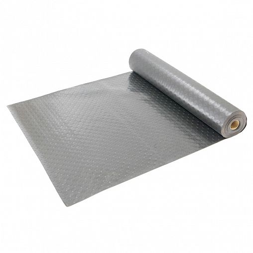 Коврик-дорожка SunStep Пятачки, ПВХ, 0,9 x 12 м, серый фото