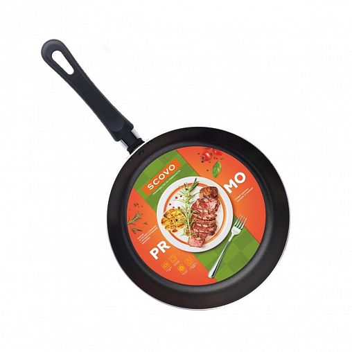 Сковорода Scovo Promo, с крышкой, с антипригарным покрытием, 24 см фото