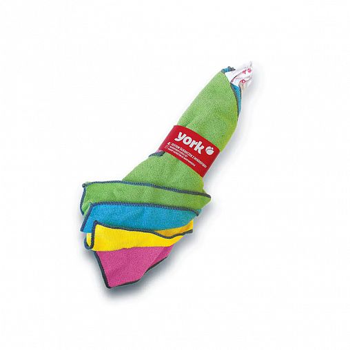 Салфетка из микрофибры York, 30 x 30 см, набор 4 шт фото