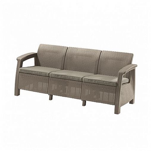 Диван Keter Corfu Love Seat Max 223207В, 182 x 70 x 79 см, коричневый фото Диван Keter Corfu Love Seat Max 223207В, 182 x 70 x 79 см, коричневый фото