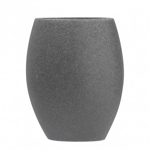 Стакан для зубных щеток Рыжий кот Гранит, серый фото