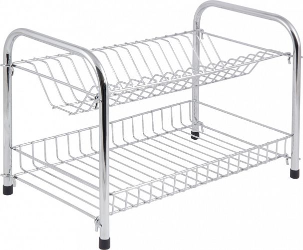 Сушилка для посуды Рыжий кот, 2 яруса, 39,5 x 24 x 28 см фото