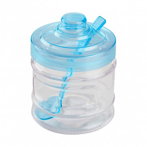 Банка для сыпучих продуктов Mallony Dolce, стеклянная, с крышкой и ложкой, 300 мл фото