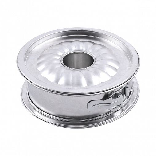 Форма для выпечки кексов и тортов Мультидом, разъемная, 3 части, сталь, d 15,5 см фото