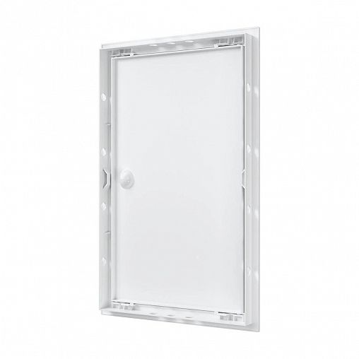 Люк-дверца ревизионная Evecs Л2540Р, ABS-пластик, с ручкой, с фланцем 246 x 396 мм, 268 x 418 мм фото