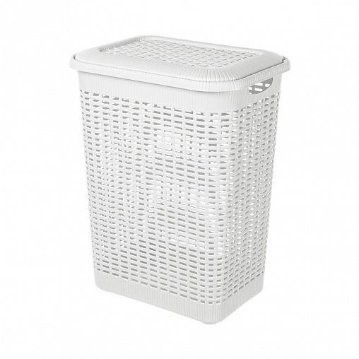 Корзина для белья Econova, 370 x 260 x 465 мм, 30 л, белая фото