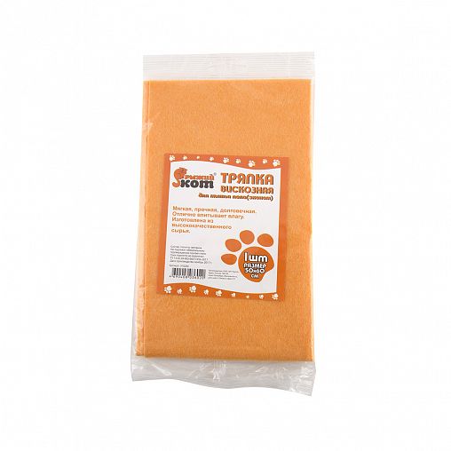 Тряпка для пола Рыжий кот Эконом, вискоза, 50 x 60 см фото