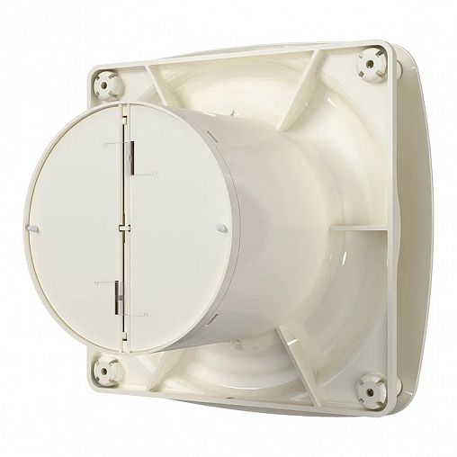 Вентилятор осевой вытяжной DiCiTi RIO 4C Ivory, с обратным клапаном, D 100 мм, 14 Вт фото