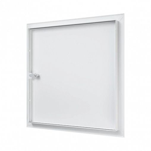 Люк-дверца ревизионная Evecs ЛТ5050МЗп, стальная с замком, с фланцем 500 x 500 мм, 560 x 560 мм фото