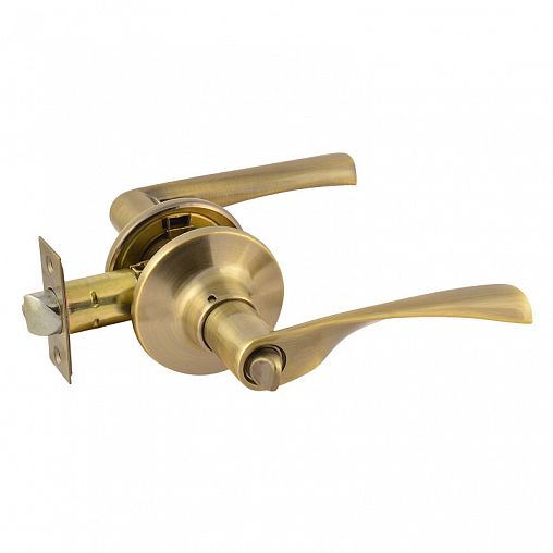 Защелка межкомнатная Нора-М ISPARUS ЗВ2-03, фиксатор, старая бронза фото