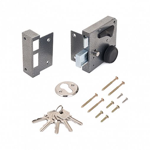 Замок накладной Аллюр ЗН3А, 5 ключей фото