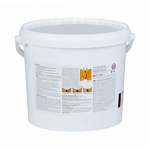Акриловый шовный герметик для дерева Eurotex, 6 кг, белый фото