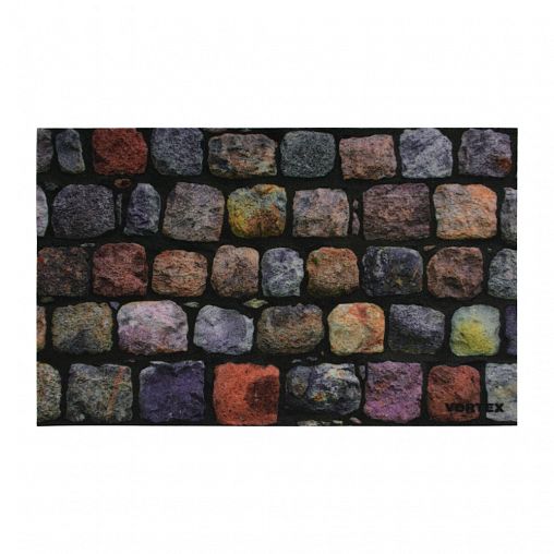 Коврик придверный Vortex Samba Мостовая, влаговпитывающий, 50 x 80 см фото