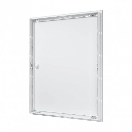 Люк-дверца ревизионная Evecs Л4050Р, ABS-пластик, с ручкой, с фланцем 396 x 496 мм, 418 x 518 мм фото