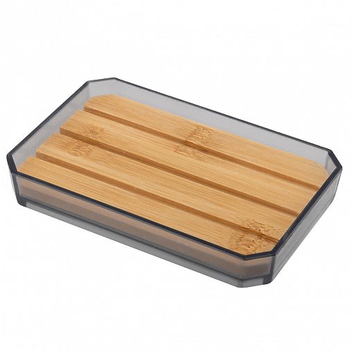 Мыльница с решеткой Рыжий кот Оникс, серая фото Мыльница с решеткой Рыжий кот Оникс, серая фото