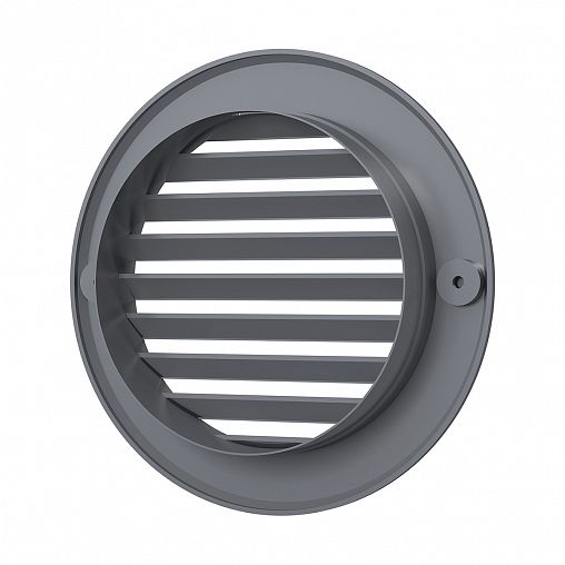 Решетка вентиляционная Era Streetline 10РКН сер, пластиковая, с фланцем D 100 мм, D 136 мм фото
