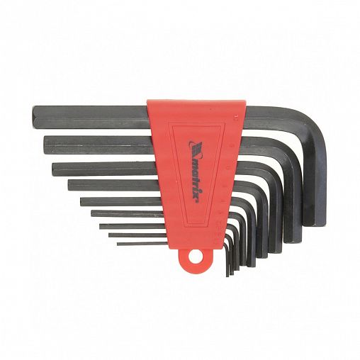 Ключи шестигранные Matrix HEX, оксидированные, 2 - 12 мм, 9 шт фото